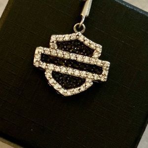 Ladies Harley Davidson B&S Bling Pendant.